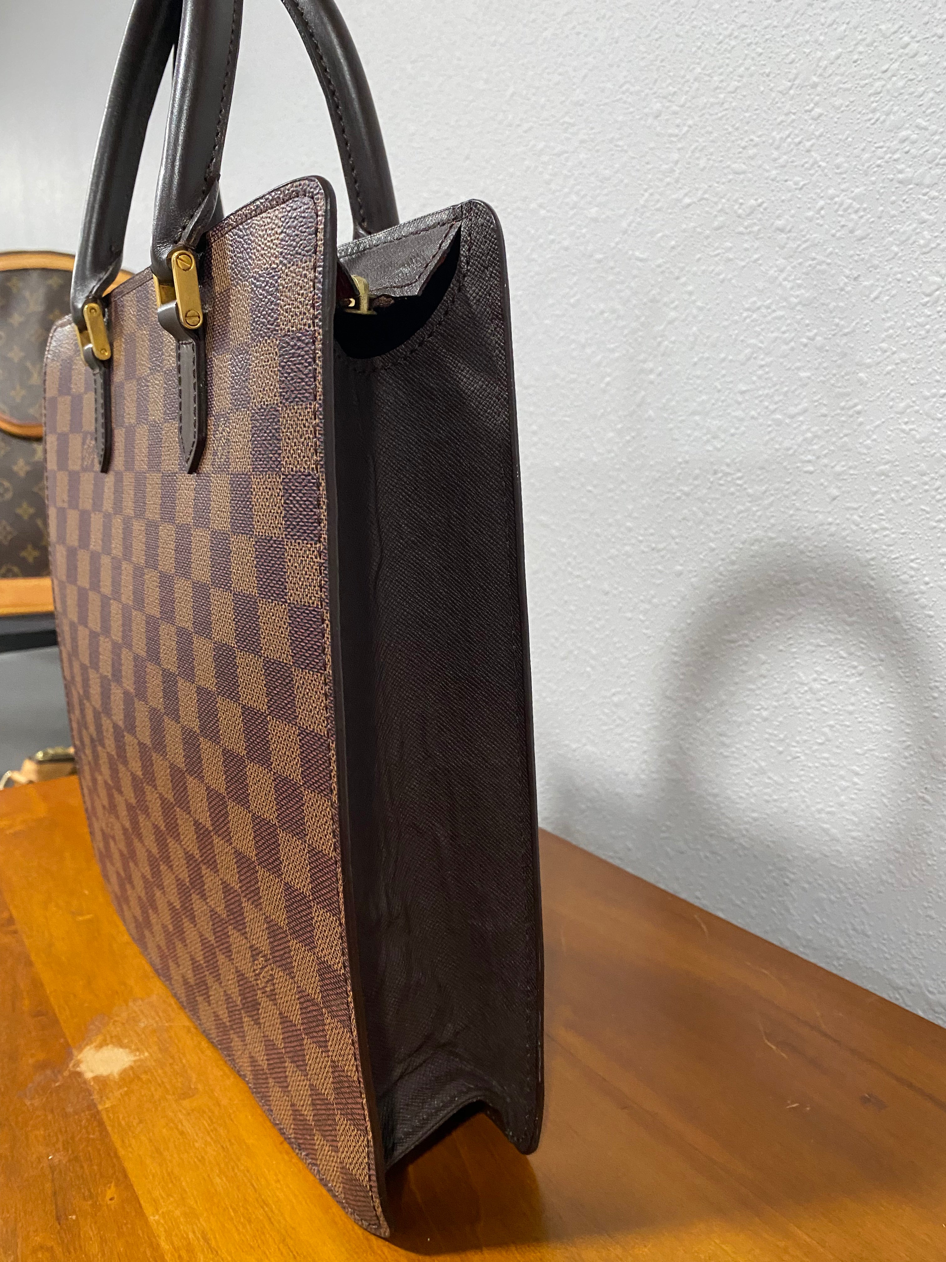 Designer-Style Brown Tote Bag